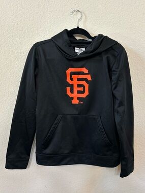 San Francisco Giants (MLB) Hoodie, Size Youth Medium, Black Pullover Sweatshirt
